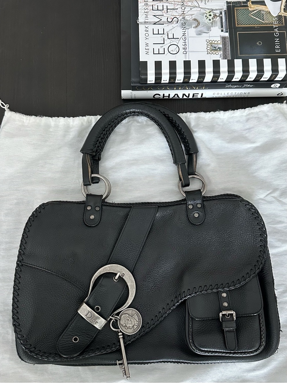 Christian Dior Gaucho Double Saddle Bag, Authentic